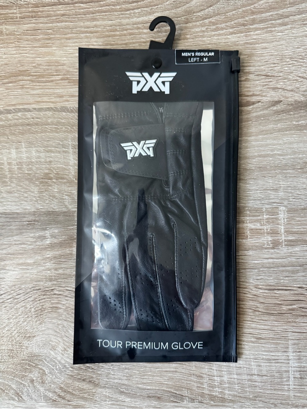PXG Tour Premium Golf Glove Mens Medium Left Hand Black Cabretta Leather
